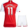 Arsenal 2023-24 Martinelli 11 Fotbollströjor Barn Hemma tröja Kortärmad